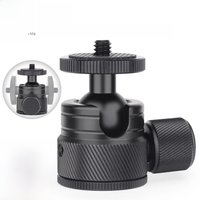 Mini Ball Head-INNOREL C19 Mount Tripod Head-CNC Metal Low Profile Ballhead 360° Pan 90° Tilt for Phone/DLSR Camera/Mini Holder