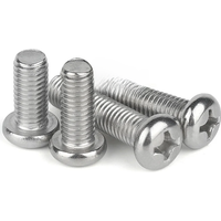 20/50pcs Cross Recessed Pan Head Screws M3 M4 M5 M6 304 Stainless Steel Machine Screw Philips Wood Screw GB818-85 Screw