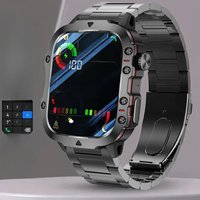 2025 New Military Smart Watch Men IP68 5ATM Outdoor Sports Fitness Tracker Health Monitoring 1.81Inch Bluetooth Calls Smartwatch