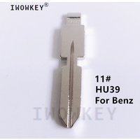 10pcs 11# Metal Uncut Blank keydiy xhorse Remote Key Blade NO. 11 HU39 For Ben1z W168 W124 W202 W210 W211 W203