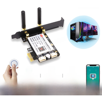 Tuya Wifi Computer Power Reset Switch USB PCIe Card 433 RF Remote PC Power Button, APP Voice Control with Alexa Google Home