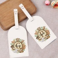 Personalized Name Luggage Tag - Custom Wild Animal Print (Name/Number/Initials) - Durable Suitcase Identifier for Travel Bags