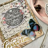 Creative Path Vintage 3D Glitter Butterfly Stickers Small Butterflies Photocard Deco Sticker For Journaling Planner Scrapbooking