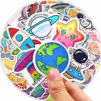 AliExpress LOLEDE 50-300pcs Space Planet Astronaut Stickers Cartoon Cute Decals Stationery Guitar Phone Bicycle Laptop Luggage Car Graffiti