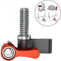 Thumb Screws M4 M5 M6 1/4" Aluminum Alloy L Shape Screws Adjustable Handle Knob Tighten Screw for SLR Rail Rod Slider