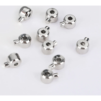 Wholesale 10pcs/20pcs Crimp & End Beads DIY Jewelry Accessories 14k/18K Gold Plating Beading Cord Stopper End Beads Fastener