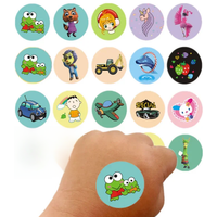 50pcs/set Cartoon Mini Plasters for Children Injection Wound Patch Strips Waterproof Round Band Aid First Aid Bandages