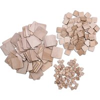 Blank Plaque Wooden Slices Unfinished Rectangle Wood Pieces Building Model Square DIY Wood Craft Decorative Board