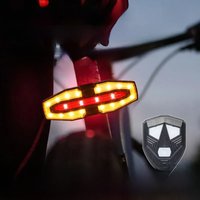 AliExpress NONE USB Rechargeable Bike Turn Signals Wireless Remote Control Waterproof Bicycle Rear Light