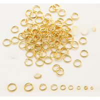 50-200Pcs/lot 14K/18K Real Gold Plated Brass Open Jump Ring Split Connecting Rings For DIY Jewelry Making wholesale Accessories