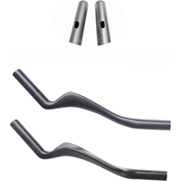 AliExpress NONE Road Bicycle NEW Carbon Fiber Bicycle Rest TT Handlebar Clip on Aero Bars Handlebar Extension Triathlon Time Trial Cycling Parts