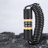 AliExpress Bicycle Safety Lock Bike Helmets AntiTheft Elasticity Locks 4 Digits Combination Password Road Bike Steel Cable Lock Cycle Lock