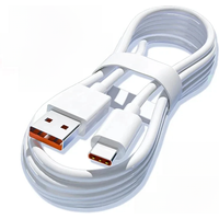 USB Type C Cable 120W 10A Fast Charging Wire Mobile Phone USB For Huawei P30 Xiaomi Redmi Honor Poco x6 USB C Data Cable Cord