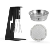 MHW-3BOMBER Espresso Puck Screen Kit Stainless Steel Dosing Funnel 51/53/54/58mm & Magnetic Coffee Needle Stirrer Distributor