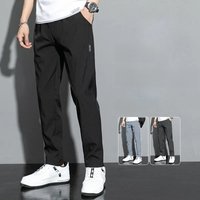 New 2024 Summer Elastic Men Running Sport Pants Jogging Sweatpants Casual Outdoor Training Gym Fitness Trousers Oversize M-5XL