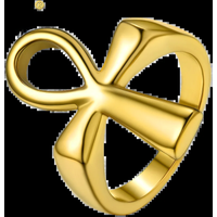 U7 Stainless Steel Ankh Cross Rings for Men Women Egyptian Hieroglyphs Symbol Key of Life Charm Size 7-14 Egypt Jewelry Gift