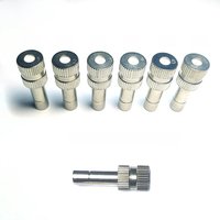 1/4" Quick Connector Nozzles Fogging Spray Sprinkler Garden Nozzle Forhumidification Misting Cooling System