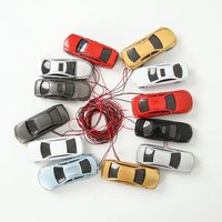 HO TT N Scale Model vehicle Illuminated Cars with 12V LED Lights for Building Layout