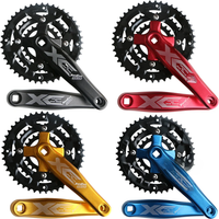 AliExpress NONE MTB Road Bicycle Crank set 22T 32T 44T 9 Speed 27S bike Crankset Gear Disc sprocket 170mm crank 104BCD 64BCD chainring plate