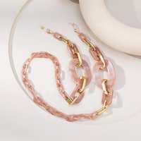 Fashion Multi-colored Glasses Chain Chain Geometric Chain Chain Chain Acrylic Resin Chain