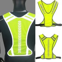 AliExpress NONE High Visibility Safety Highlight Night Motorcycle Reflective Cycling Vest Traffic Coat Night Running Working Reflective-Cloth