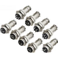 Connector GX16 Small Metal Aviation Socket 2/3/4/5/6/7/8Pin Electric Cable Terminal Fixed Type And Butt Mobile Type Female&male