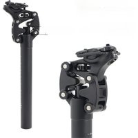 AliExpress TESNO Bike Seatpost With Shock Absorber 27.2/30.9/31.6mm Mtb Bicycle Seatpost Suspension Four Link Bicycle Saddle Tube 350mm