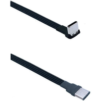 Flat elbow USB-C Type C Up & Down 90 Degree data charging PD Cable Left and Right USB C universal data cable for Android phones
