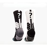 AliExpress NONE Customized Professional Running Sports Socks Women Basketball Cycling Calcetines Men Socks Black White DIY Your Lucky Number 0-9