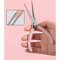 1pcs Acrylic Nail C Curve Pincher Pinching Tool Clamp Shaping Tweezers Nails Extension Clips UV Gel Polish Extend Nail Fake Tips