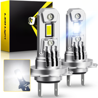 AUXITO 2Pcs LED H7 Canbus Headlight Mini Wireless 100W 20000LM 6500K for VW Passat Audi BMW Lamps H7 Turbo Plug and Play Bulbs