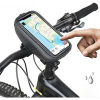 AliExpress Rhinowalk Bike Handlerbar Phone Bag Front Bag Touch Screen Splash-proof For Phone ≤18cm L-≤8.5cm W 1L Storage Cycling Accessorie