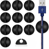 1/3PCS Car USB Cable Organizer Self-Adhesive Cable Bracket Cable Clamp Silicone Cable Tie Fixer Office Storage Clip Accessories