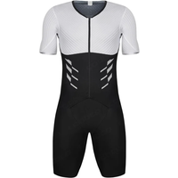 AliExpress NONE Summer ROKA Triathlon One Piece Skinsuit Men's Short Sleeve Tights Cycling Suit MTB Ropa Ciclismo Elastic Bike Run Swim Bodysuit