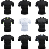 AliExpress YOUONGWEAR Men Short Sleeve Rash Guard Compression Shirts Quick Dry Fitness Cycling Running T-Shirt Workout Training Underwear Gym Clothing