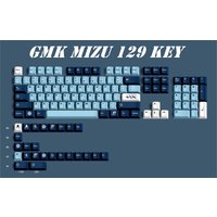 GMK MIZU Keycaps, 129 Keys PBT Keycaps Cherry Profile DYE-SUB Personalized GMK Keycaps For Mechanical Keyboard