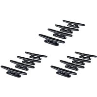 12Pack 4 Inch Black Boat Cleat Kayak Cleats Boat Dock Cleats Boat Kayak Canoe Cleat Black Strong Nylon Cleats
