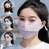 AliExpress PCWFKEF Women Men Ice Silk Sunscreen Mask Summer UV Protection Cycling Face Cover Breathable Washable Outdoor Sport Scarf Bandana