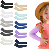 AliExpress NONE 1 Pair Kids Sports Cooling Arm Sleeves Cover Sun UV Protection For 5-12 Years Girls Boys Elastic Ice Cuff Cycling Arm Warmer
