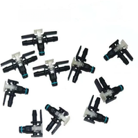 10PCS Automobile Fuel Pipe Joint Adapters for Bosch Fuel Injector Joint Three-way Two-way Fuel Return Pipe Quick Plug