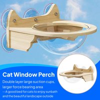 Cat Wall Bed Cat Hammock for Window, Hanging Space Capsule Lounge, Cat Window Perch, Cat Bed Window for Activity Centre