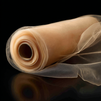 Champagne color transparent tulle roll multi-purpose fabric, universal for wedding party decoration, banquet home decoration