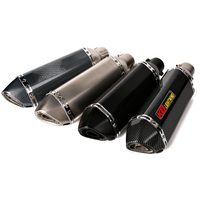 AliExpress Lightning Flash Universal 38-51 mm Motorcycle Exhaust Muffler Pipe Dirt Bike ATV Escape Removable DB Killer for CBR500R RC390 Z400 FZ6 GSR400