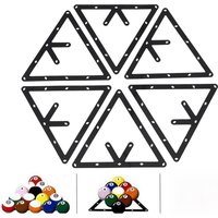 /Set Billiard Rack Black Triangle Ball Holder Positioning Billiard Table Pool Cue Accessory Billiard Ball Rack Billiard Rack