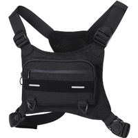 AliExpress NONE Vest Bag Multifunctional Tactical Vest Adjustable Running Chest Bag Travel Fashion Men's Bag Breathable Bicycle Vest Sports Bag