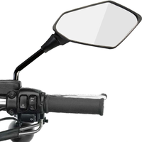 AliExpress NarzrIe 2Pcs/Pair Motorcycle Rearview Mirror Scooter E-Bike Rear View Mirrors Back Side Convex Mirror 8mm 10mm Carbon Fiber Universial