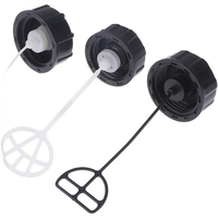 Black Plastic Fuel Tank Cap Replacement For GX35 Strimmer Brushcutter Lawn Mower Engine Trimmer Gas Oil Tank Cap Cover Lid