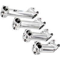AliExpress NONE UNO Bike Stem 35 degree Bicycle Handlebar Stem UNO Mtb Stem Roed Bike Stem Silver 25.4 75/90/110/130mm Bicycle Accessories