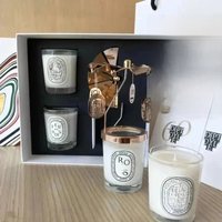 1Diptyques Candles Romantic Transparent Scented Fragrance Candle Light Gift High Quality Aromatherapy Perfume Aroma Home Decor
