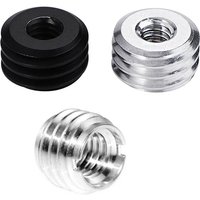 Coarse Thread 5/8-11 to 3/8-16 1/4-20 Inch Female Male Threaded Screw Mount Adapter for Laser Level Tripod Conversion Screw